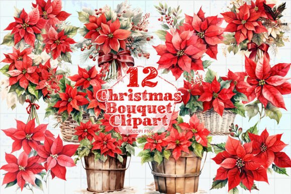 Christmas Bouquet Clipart PNG: A Brand Designer’s Review for Illustrations