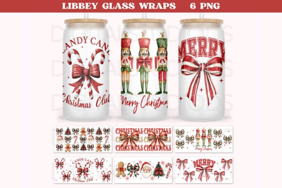 Christmas Libbey Wrap Png, Christmas Bow Review