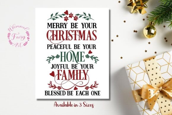 Christmas Printable - Merry Christmas Illustrations for Editors