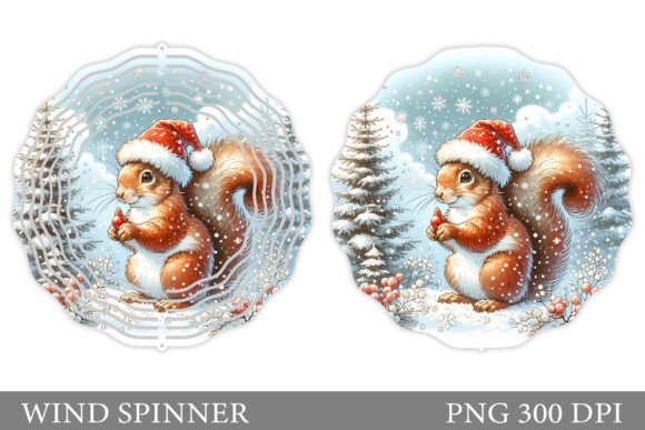 Christmas Squirrel Wind Spinner Design Review for Illustrations