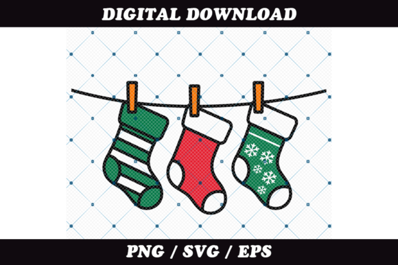 Christmas Stockings Hanging for Holidays Illustrations Review