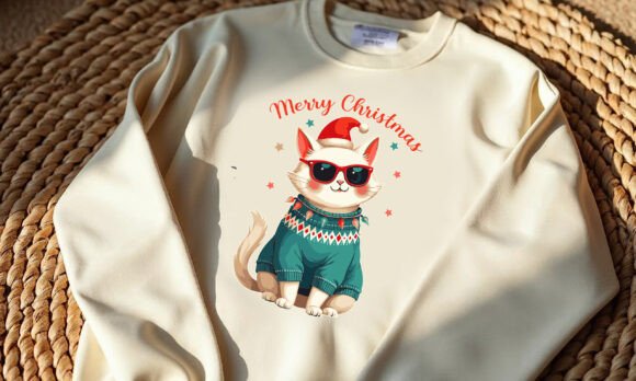 Cute Christmas Cat Png Review for Illustrations