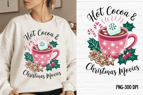 Hot Cocoa Christmas Movies, PNG Illustrations Review