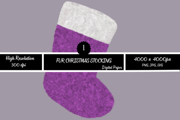 Purple and White Fur Christmas Stocking Review