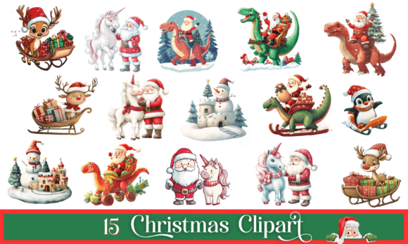Review: 15 Christmas Clipart - Cute Christmas