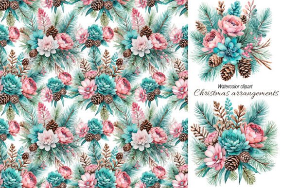 Watercolor Christmas Arrangements Review: Premium Illustrations for Designers