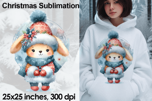 Watercolor Christmas Bunny Sublimation: A Designer's Review