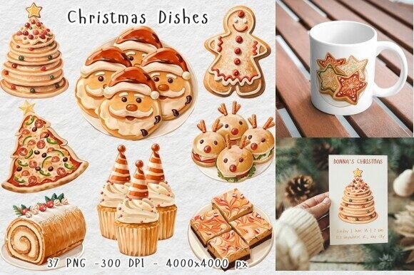 Watercolor Christmas Ice Cream Sandwich Review