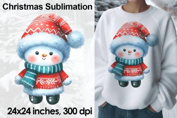 Watercolor Christmas Snowman Sublimation: A Designer's Review